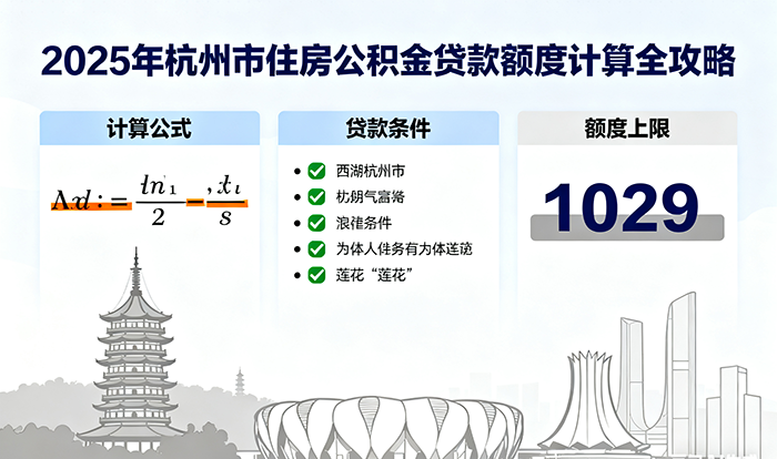 ​​2025年杭州市住房公积金贷款额度计算全攻略（最新版）​
